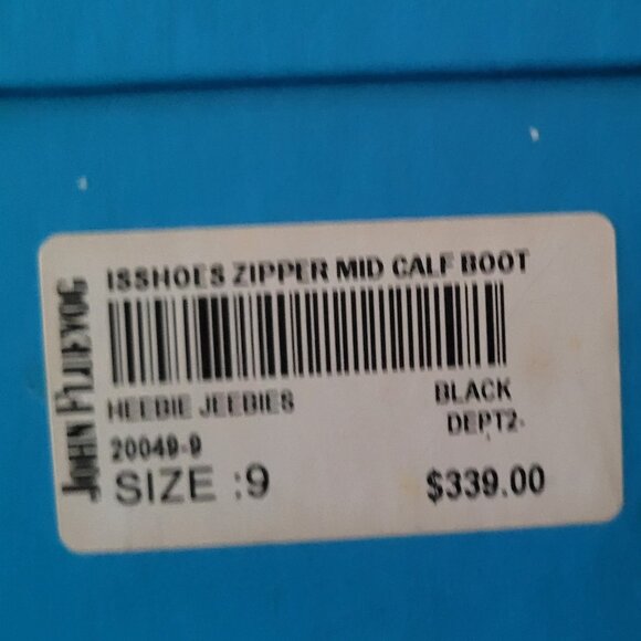 JOHN FLUEVOG has the HEEBIE JEEBIES size 9 black boots - Picture 8 of 10